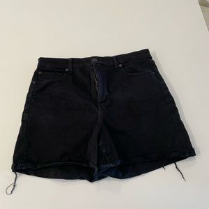 American Eagle Next Level Stretch Black Jean Shorts